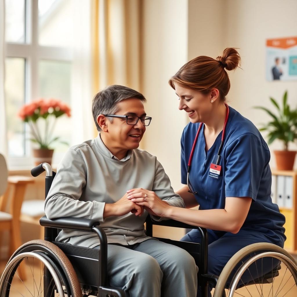 Atelier de travail en ESAT avec encadrant et travailleurs handicapés